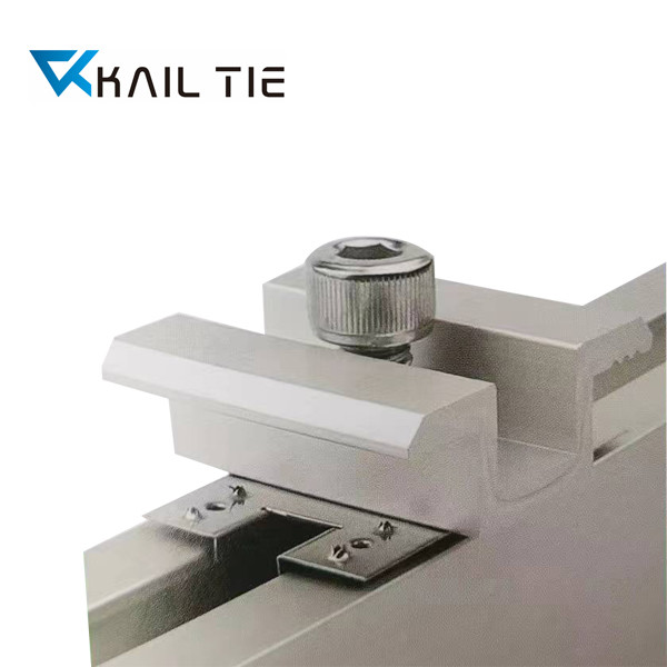 Silver Solar Panel Grounding Clips Anti Corrosive Earthing Cable Clip Customized