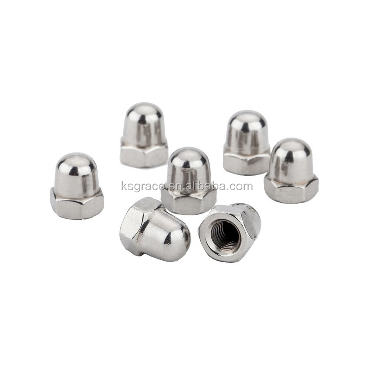 Q 395 Stainless Steel Hex Connecting Domed Acorn Nut Hexagon Acorn Nut Acorn Nuts With Fine Pitch