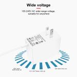 Industrial 12V 1.5A Power Supply Adapter Wall Mount 100VAC - 240VAC