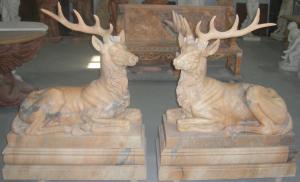 China Deer marble sculpture for garden wholesale