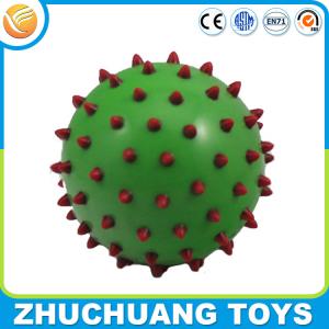 China wholesale colorful spiky plastic rubber massage ball wholesale