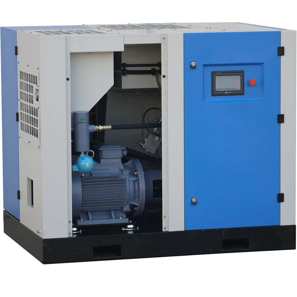 No Vibration High Pressure Screw Air Compressor 22kW 40bar Micro Oil Pharmaceuticals