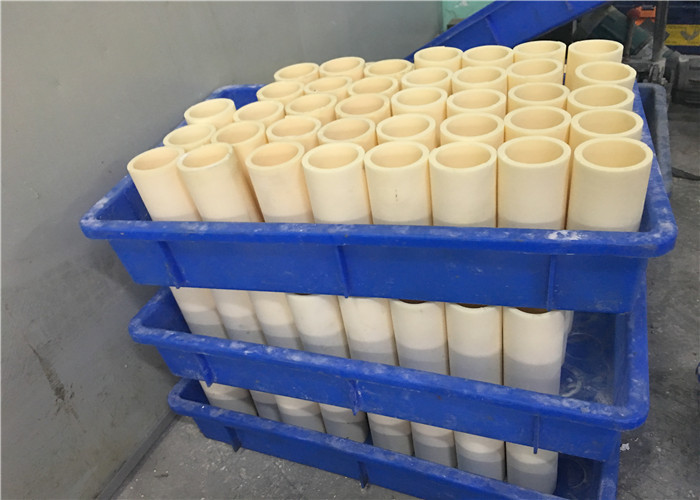 Customized Machining 99% Al2O3 / Alumina Ceramic tube Wear - resistant