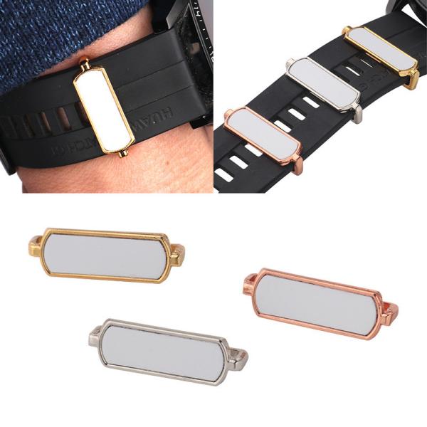 Metal DIY Printed Sublimation Watchband Decorative Buckle Heat Transfer Zinc