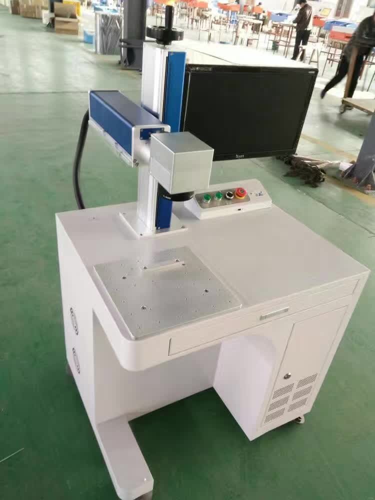 Jewelry / macbook / iphone cover / kitchen ware logo printing 20w laser marking machine with raycus mopa