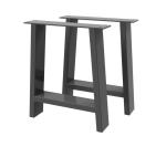PAIR OF A SHAPED BENCH LEGS