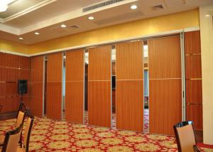 China Melamine Carpet Finish Folding Glass Partitions For Meeting Room wholesale