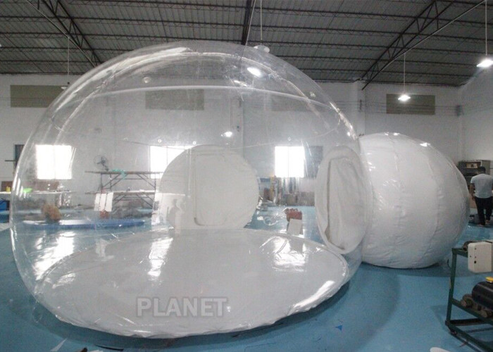 5m Hotel Inflatable Clear Bubble Dome Tent Logo Customized