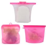 1.5L Sandwich Preservation Silicone Food Pouches Reusable Food Storage Bags