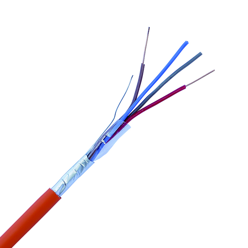 FPLR Fire Alarm Cable 2 Core Solid Shield with Drain Wire 1/0.5tc mm and Al/Foil Shield