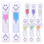 Plastic Three Minute Sand Timer Hourglass Toothbrush Timer Traditional Design