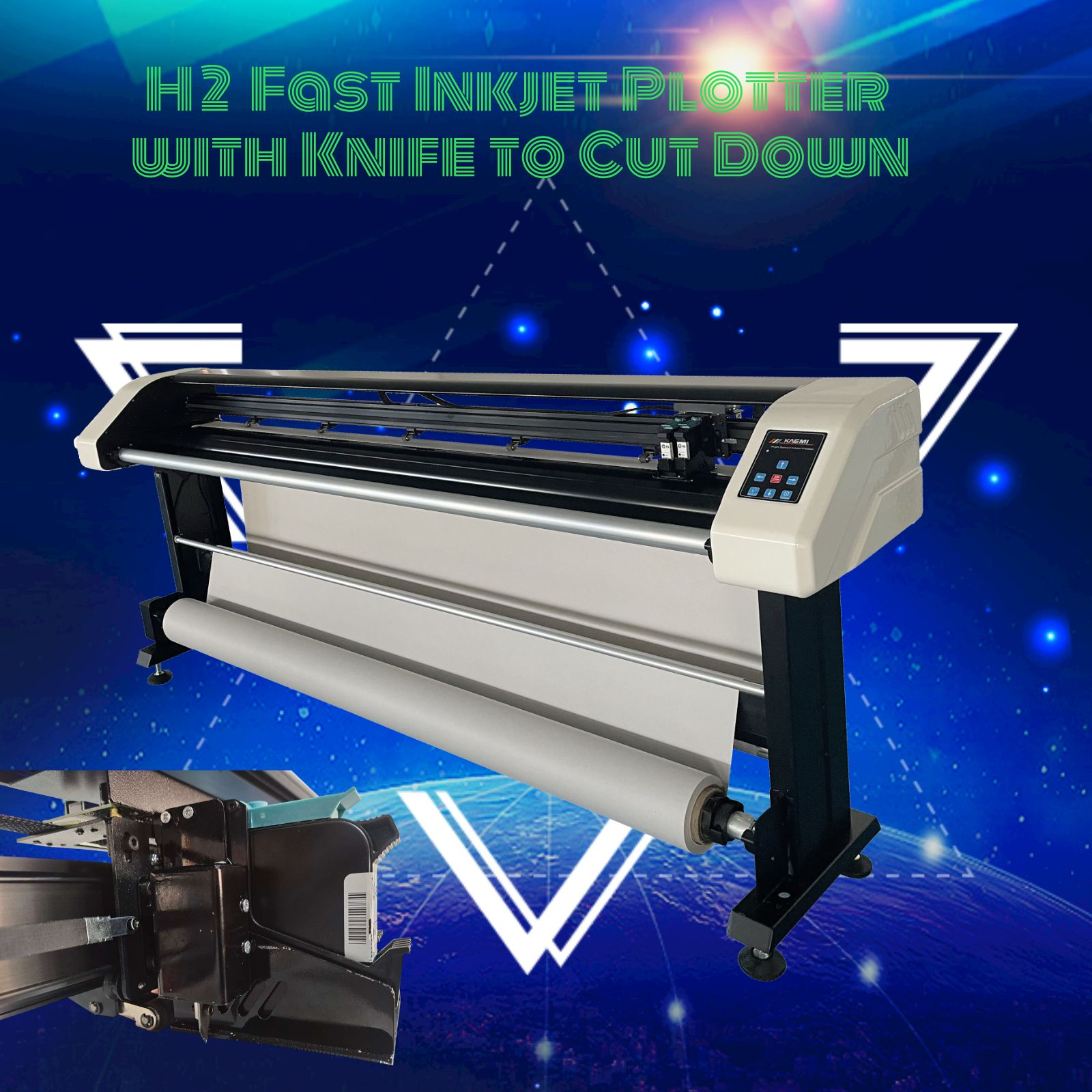 CAD Plotter for All Compatible Files Formats Including PLT and Roll-to-Roll Printer