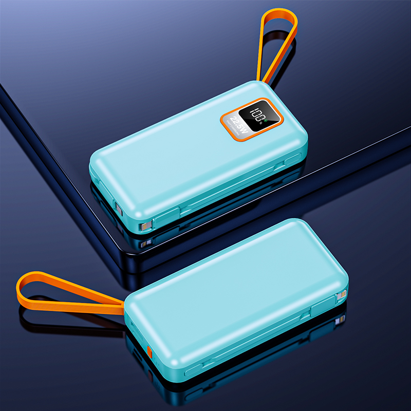 Mobile Phones Devices 10000mAh PD Power Charger Portable Outdoor Power Banks with Cable