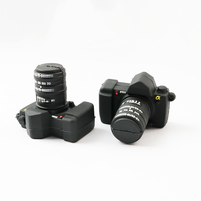 Pvc Camera Shape Personalized Flash Drives USB 2.0 3.0 ROHS Approved