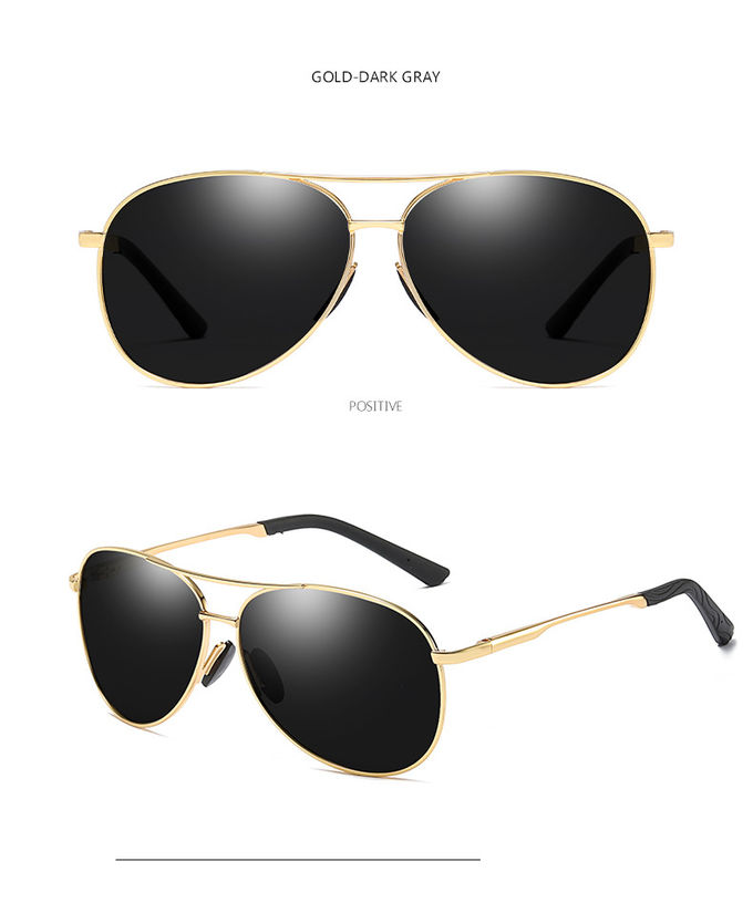 TAC Polarized Men Sunglasses Driving Anti Glare UV400 141MM Vintage Spring Hinge Sunglasses