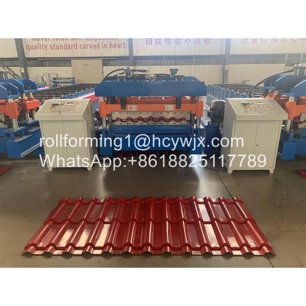 China Hydraulic Cuting Cold Roll Forming Equipment Profile Roofing Making wholesale