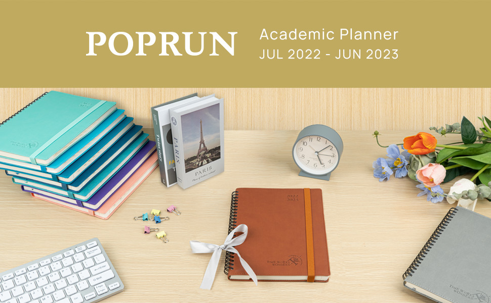 6.5'' x 8.5'' Spiral Student Weekly Planner Night Blue Softcover