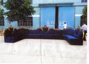 China ISO Commercial U Shape Booth Connected Round Nightclub Luxury Bench Sofa wholesale