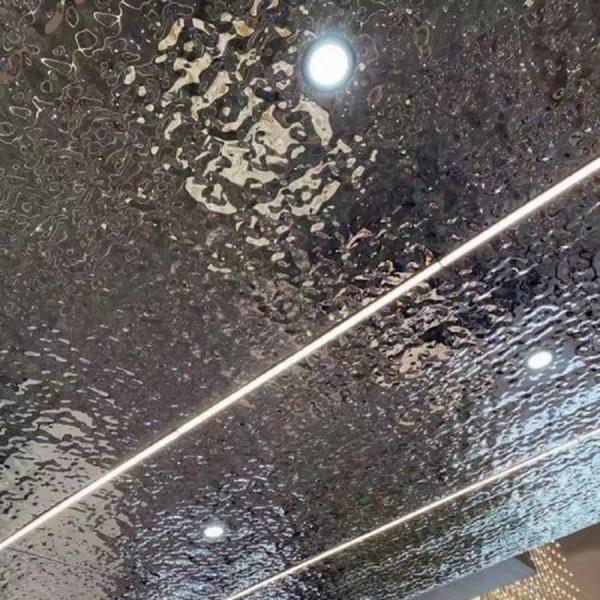 Water Ripple Pattern Plate Stainless Steel Sheet 0.4 - 1.5mm 4FT*8FT With Laser Film