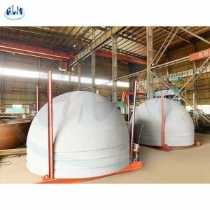 China 300mm 400mm 6mm Hemispherical Tank Heads SS304 Carbon Steel Vessel Dished Ends wholesale