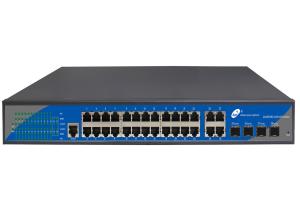 China Full Gigabit 24 Ports POE Switch , 24+4+4 Managed SFP Switch With 4 Combo Ports wholesale