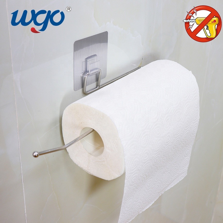Wall Mount Plastic Hanging Bathroom Paper Roll Holder Toilet Tissue Stand