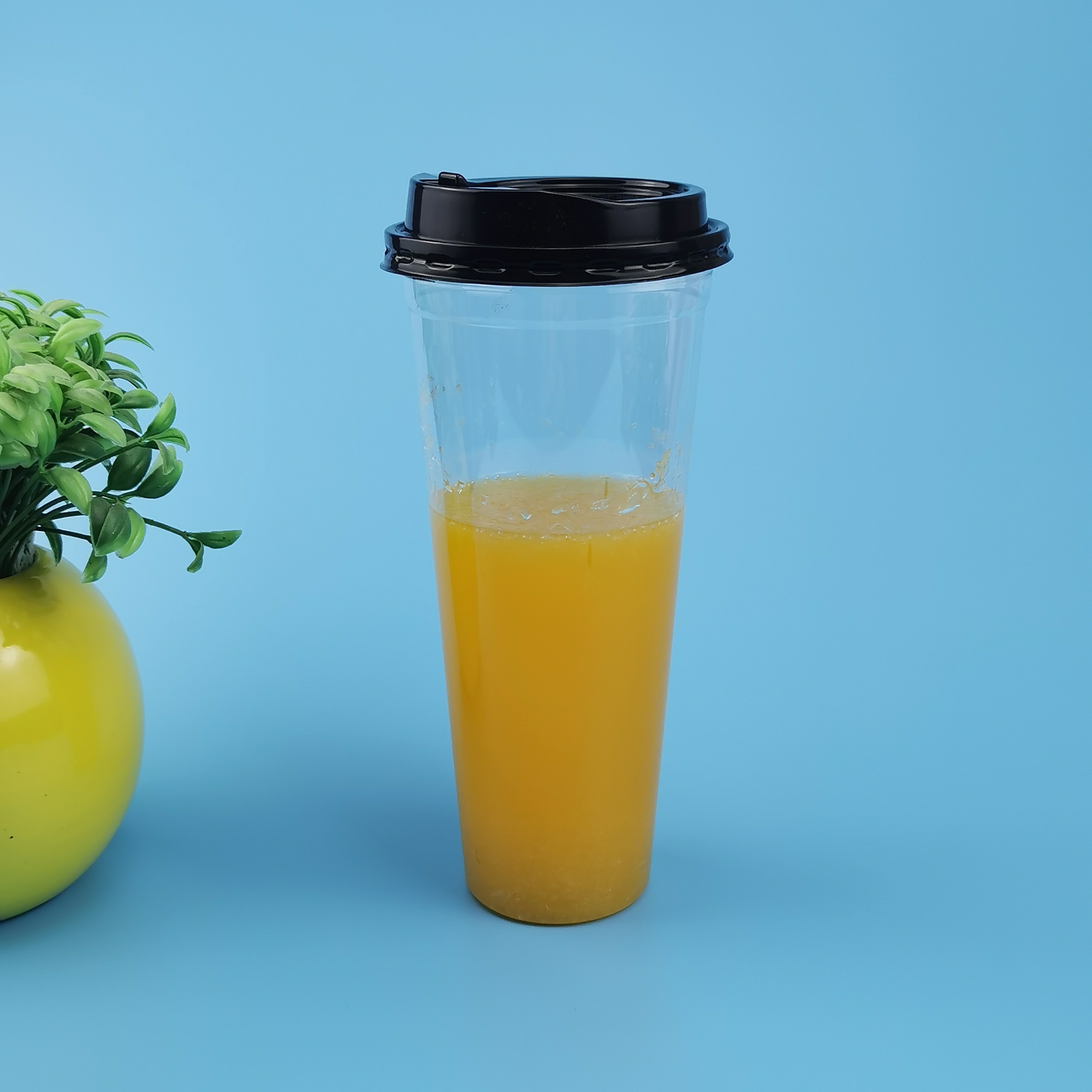 Stack Up PP Flat Dome Disposable Bubble Tea Cups