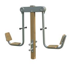 China outdoor fitness equipments WPC materials based leg press-LK-Z02 wholesale