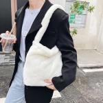 2022 Wholesale Leopard Print Bags For Women Soft Plush Shoulder Bags Female