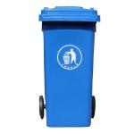 Outdoor 120L standing plastic dustbin garbage trash bins