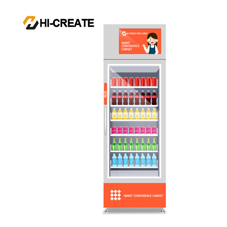 Self-help vending machine touch screen spiral tray cooling system intelligent vending machine for sale
