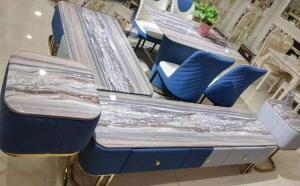 China Good Hand Feeling Faux Marble Coffee Table Wearproof Natural Pattern wholesale