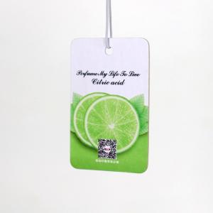 China Scented Paper Air Freshener Customized Logo For Car Hanging wholesale