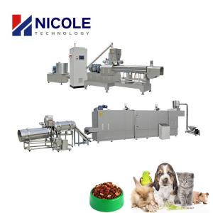 China 100KG Ce Pet Food Production Line Twin Screw Extruder For Animal Pellet wholesale