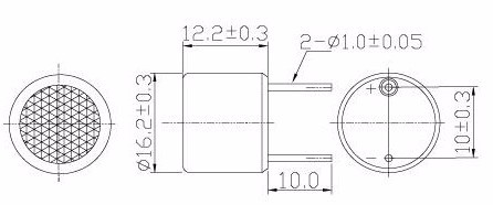 Long distance ultrasonic transducer sensor 16mm 25khz 40khz Animal driver sensor