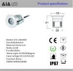 Water proof LED underground light/LED inground light/LED stair light for hotel