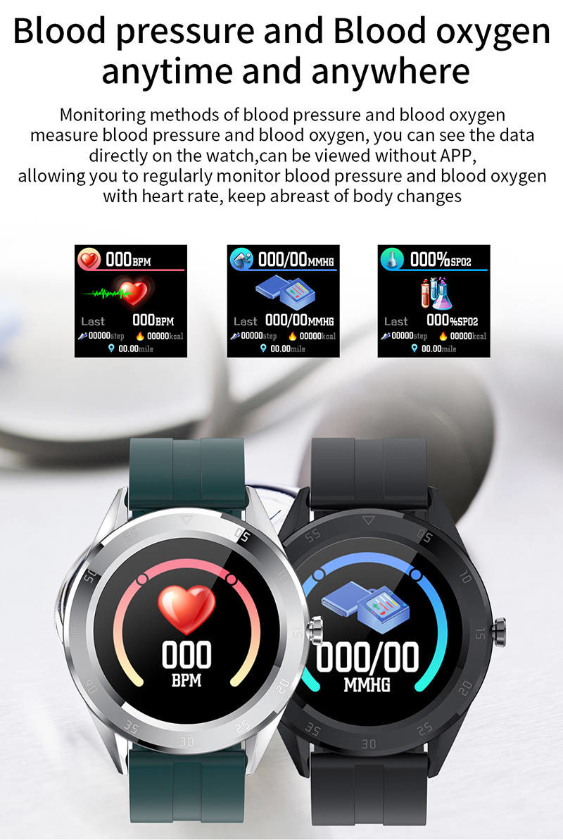 1.54 Inch Full Touch Fitness Smartwatch Full Touch Fitness Tracker 200mAhWith Weather Push