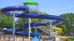 Outdoor Commercial In Ground Swimming Pool Small Fiberglass Water Slide