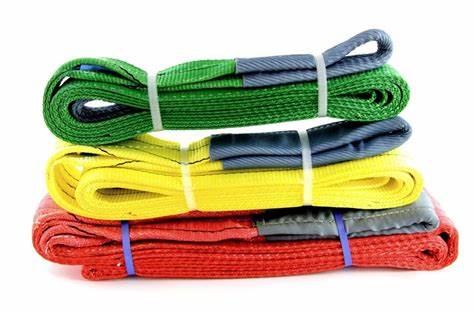 1-12 Ton Lifting Hoist Sling Tow Strap Cargo Flat Webbing Sling with Custom Logo