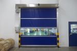 220V - 240V Interior High Speed Doors , Rapid Automatic Roller Up Door Blue