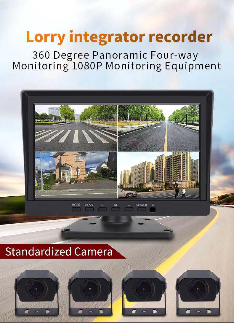 Truck G Sensor 2K DVR Dash Cam Monitor Rearview Mirror Car Recorder