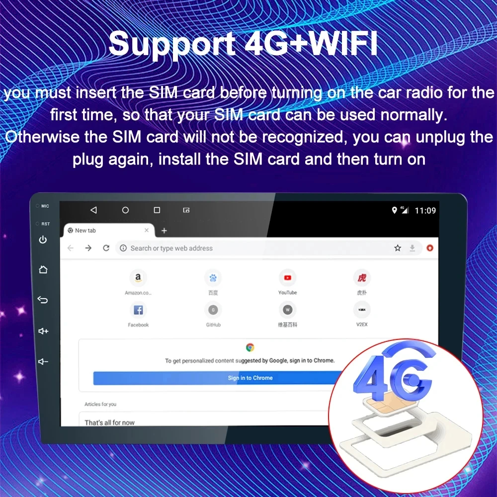Android OS Universal 9/10/12/13 Inch Car DVD Player with Touch Screen and Navigation