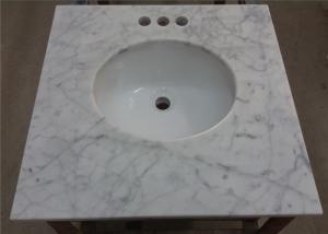 China Customized Marble Vanity Tops 25 Inches For Bathroom Countertops wholesale
