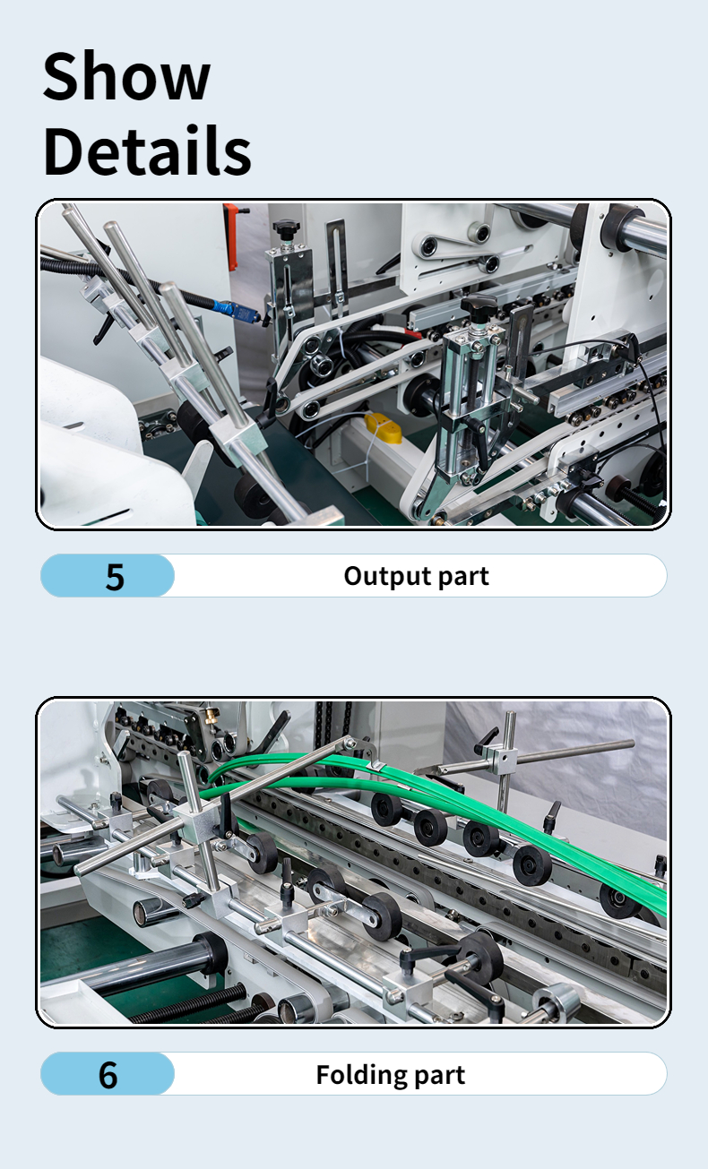 Water Soluble Cold Glue Used CQT-1300 Folder Gluing Machine for Cardboard Box Making