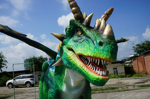 Light Weight Animatronic Dinosaur Costume Green