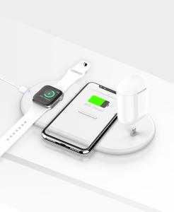 China Airpods IWatch Iphone Xs Qi Fast Wireless Charging Pad wholesale