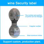 China Adhesive Waterproof Wine Label Stickers Anti Counterfeiting Glossy for sale