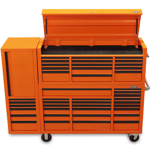 Garage Store Tools Silver 56" Heavy Duty Steel Rolling Tool Box Metal Garage Tool Cabinet