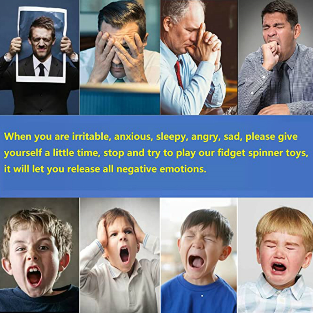 Fidget Spinners Gifts for Adults Kids Stress Anxiety Relief Metal Finger Hand Toy