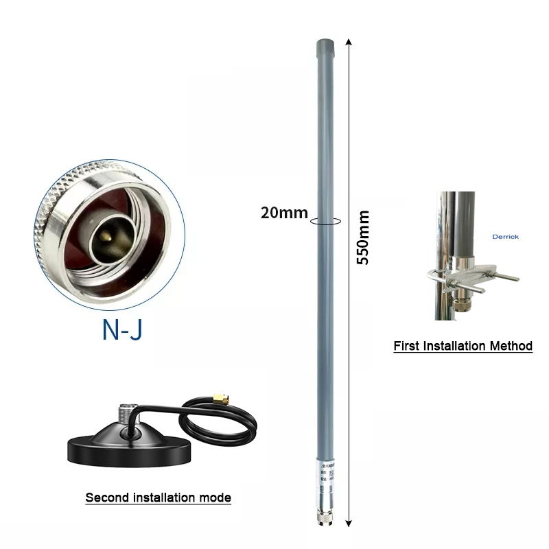 Customized 3dbi 6 dBi 8dBi 10 dBi High Gain Antenna LoRa 410-490Mhz 868Mhz 915 MHz